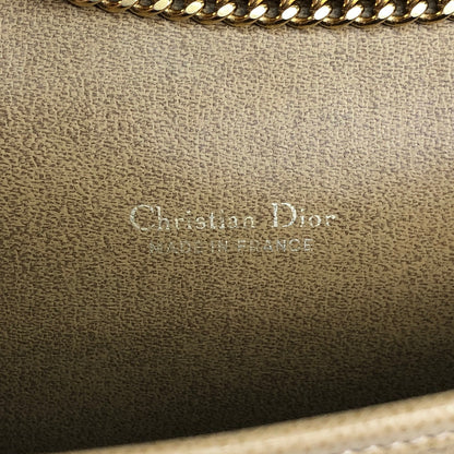 Christian Dior Logo Chain Shoulder bag Brown Vintage vtcc3d