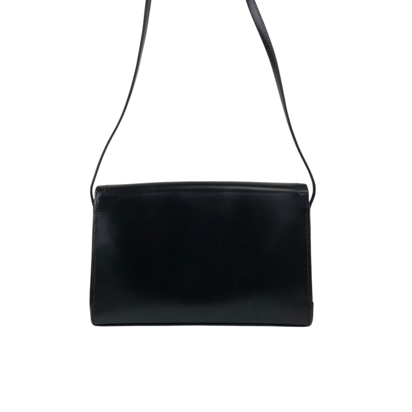 LOEWE Logo Shoulder bag Black Vintage unjut8