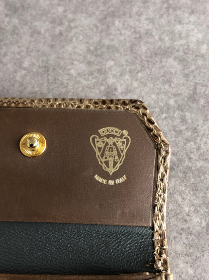 GUCCI Coin Purse Brown Vintage 5vm57j
