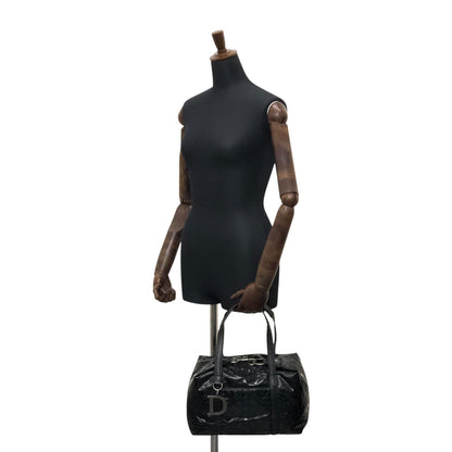 Christian Dior D Motif Small Boston bag Handbag Black Vintage pi6nvd