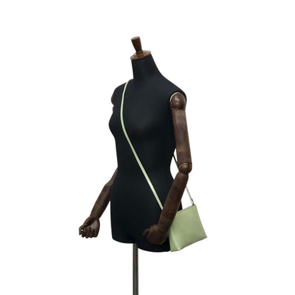 Christian Dior Logo Embossed Shoulder bag Green Vintage 7izpjd