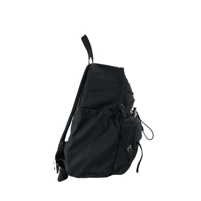 PRADA Tessuto Triangle Logo Backpack Black Vintage 8a5c5r