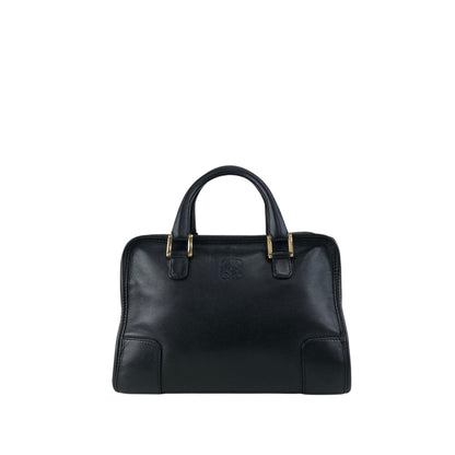 LOEWE Amazona Anagram Small Boston bag Handbag Black Vintage jeeyya