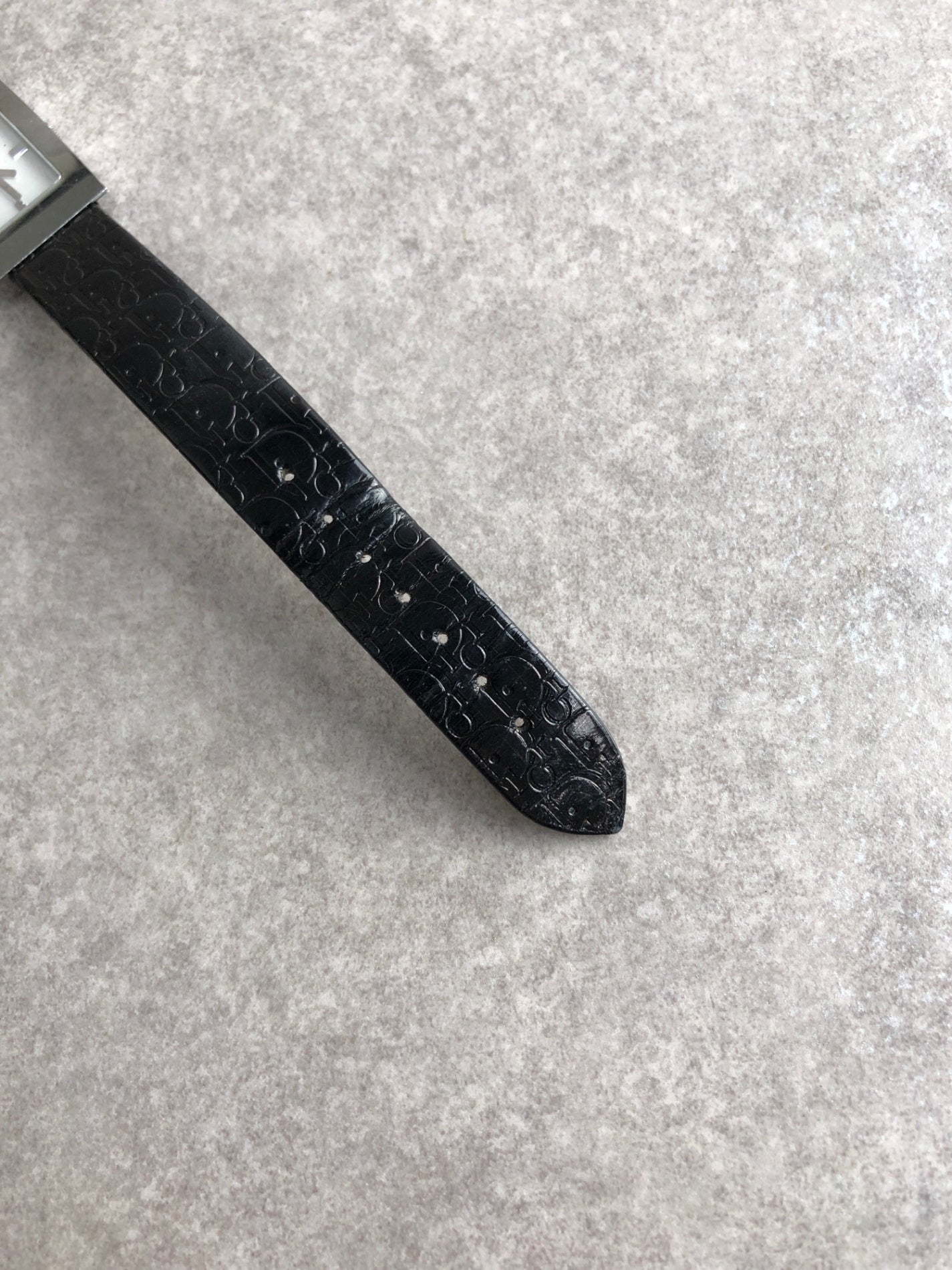 Christian Dior Trotter Quartz Watch Black Vintage pnj63r