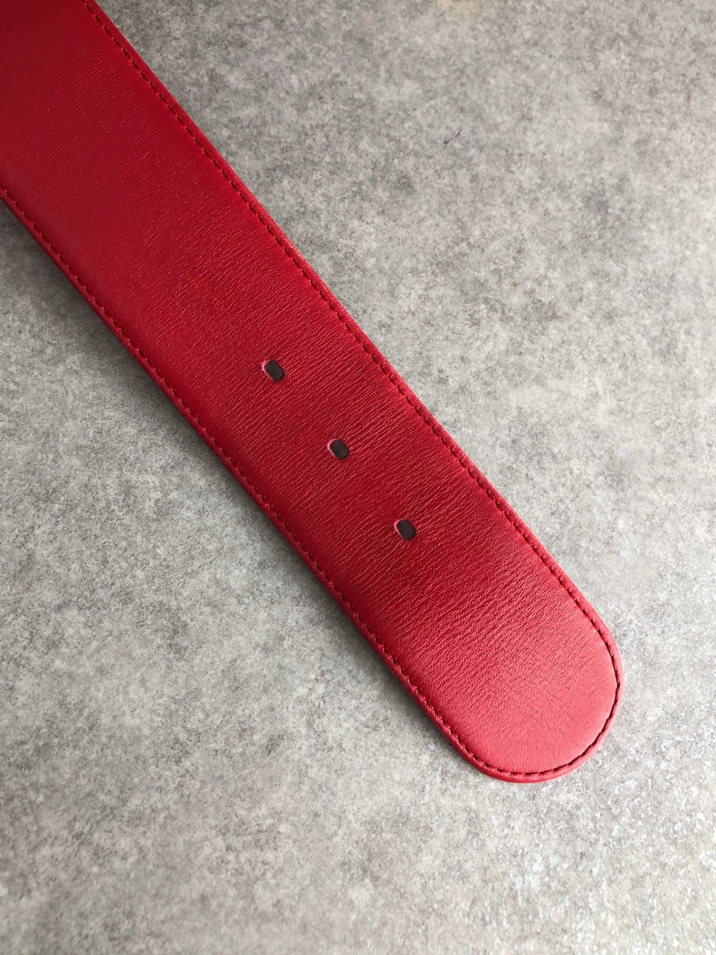 Christian Dior Logo Belt Red Vintage x8prhh