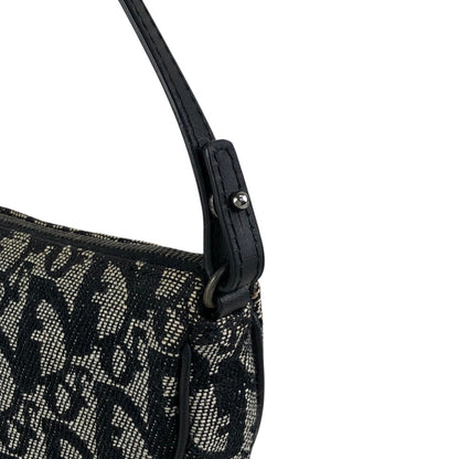 Christian Dior Trotter Shoulder bag Black Vintage rnufs3