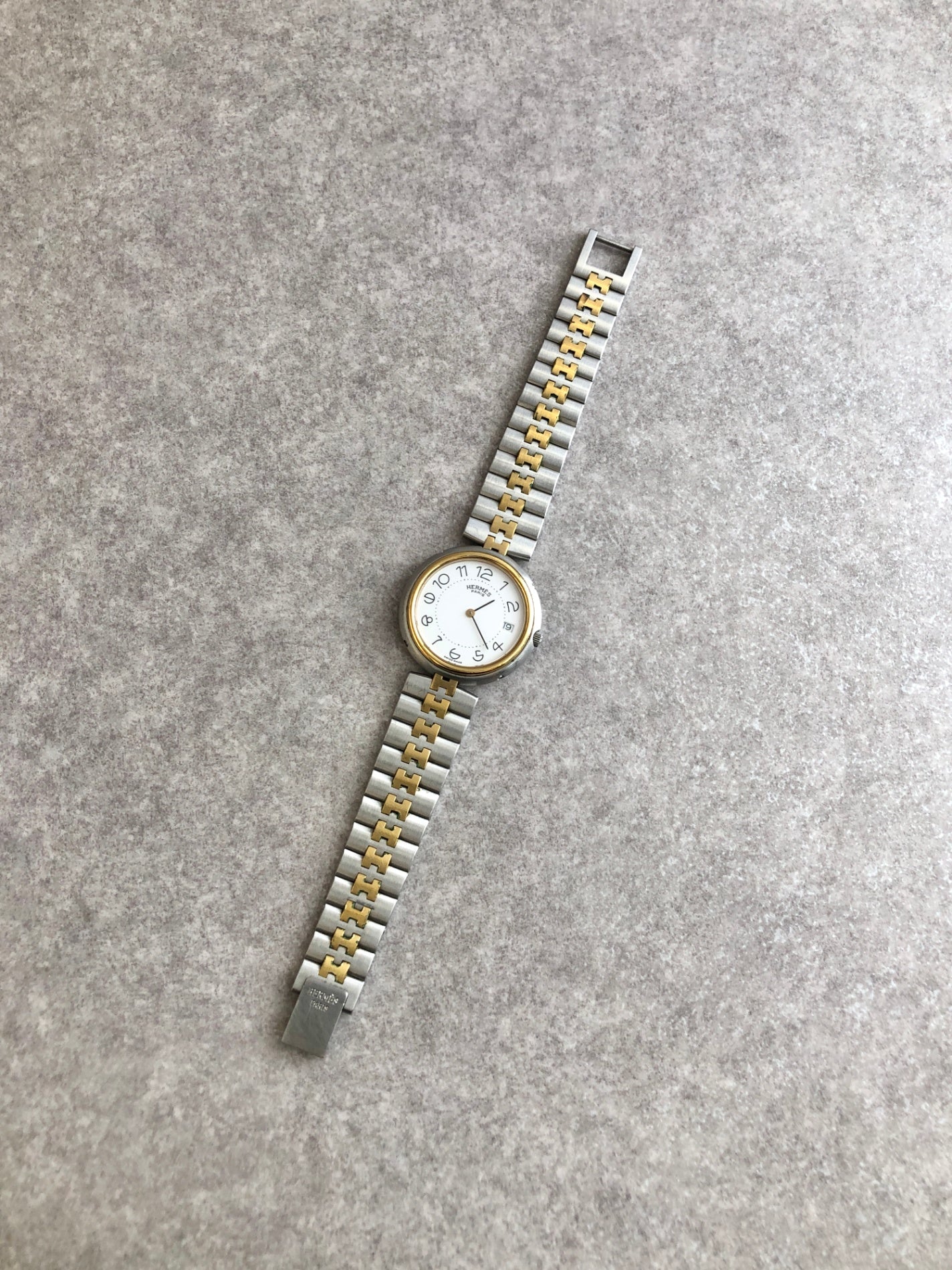 HERMES Watch Silver Vintage bm3wfz