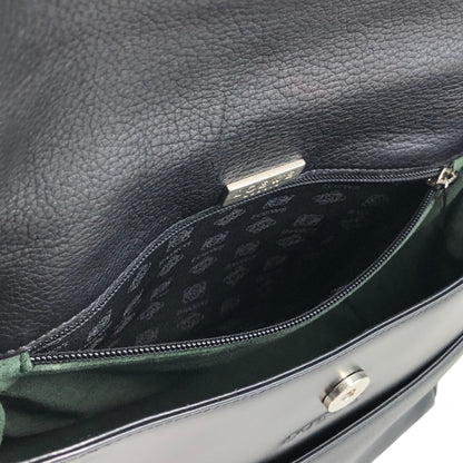LOEWE Logo Embossed Shoulder bag Black Vintage mxivwm