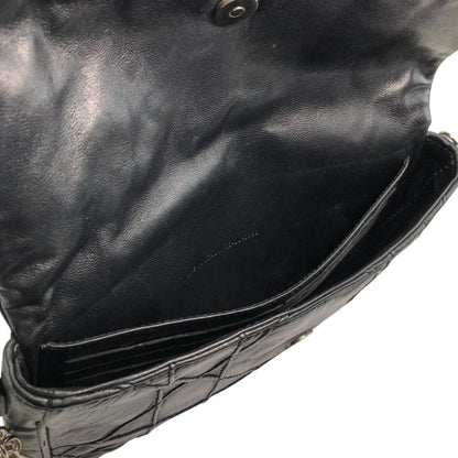 Christian Dior Cannage Charm Chain Shoulder bag Black Vintage cpsaii