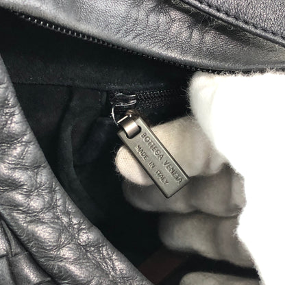 Bottega Veneta Intrecciato Handbag Hobobag Black 10500 105264NE Vintage xsmh56