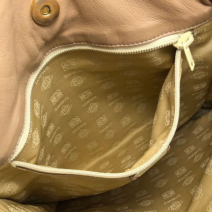 LOEWE Anagram Drawstring Shoulder bag Beige Vintage ifsxih