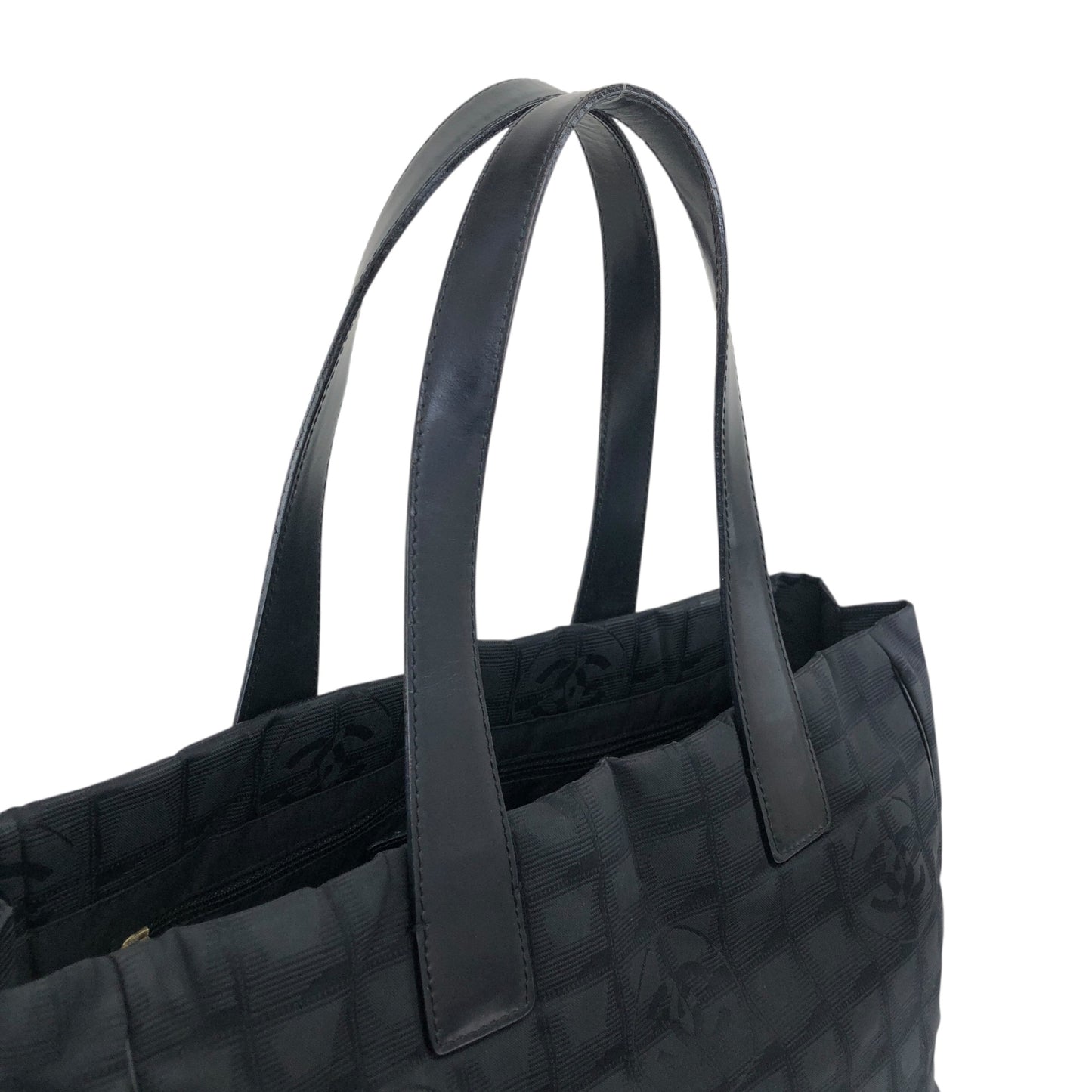 CHANEL New Travel Line Totebag Black Vintage 37n7zy
