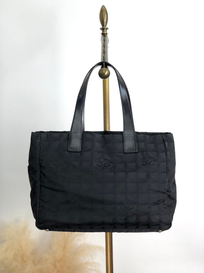 CHANEL New Travel Line Totebag Black Vintage 37n7zy