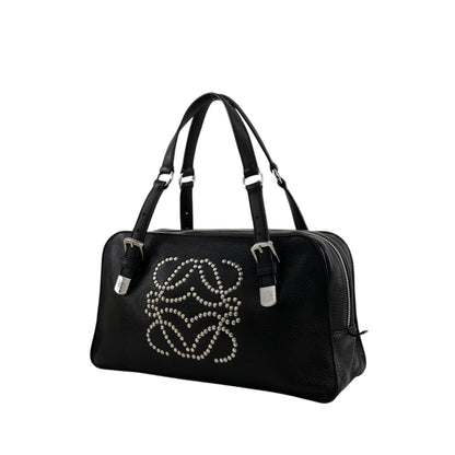 LOEWE Anagram Small Boston bag Handbag Black Vintage ebimhj