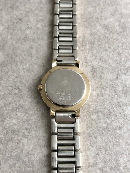 Yves Saint Laurent Quartz Watch Silver×Gold 2200-229789Y Vintage 8788ff