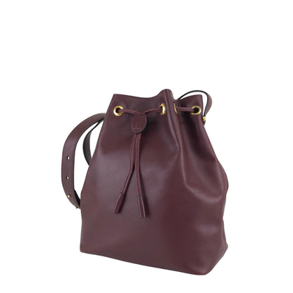 Cartier Logo Drawstring Shoulder bag Bordeaux Vintage nfywjr