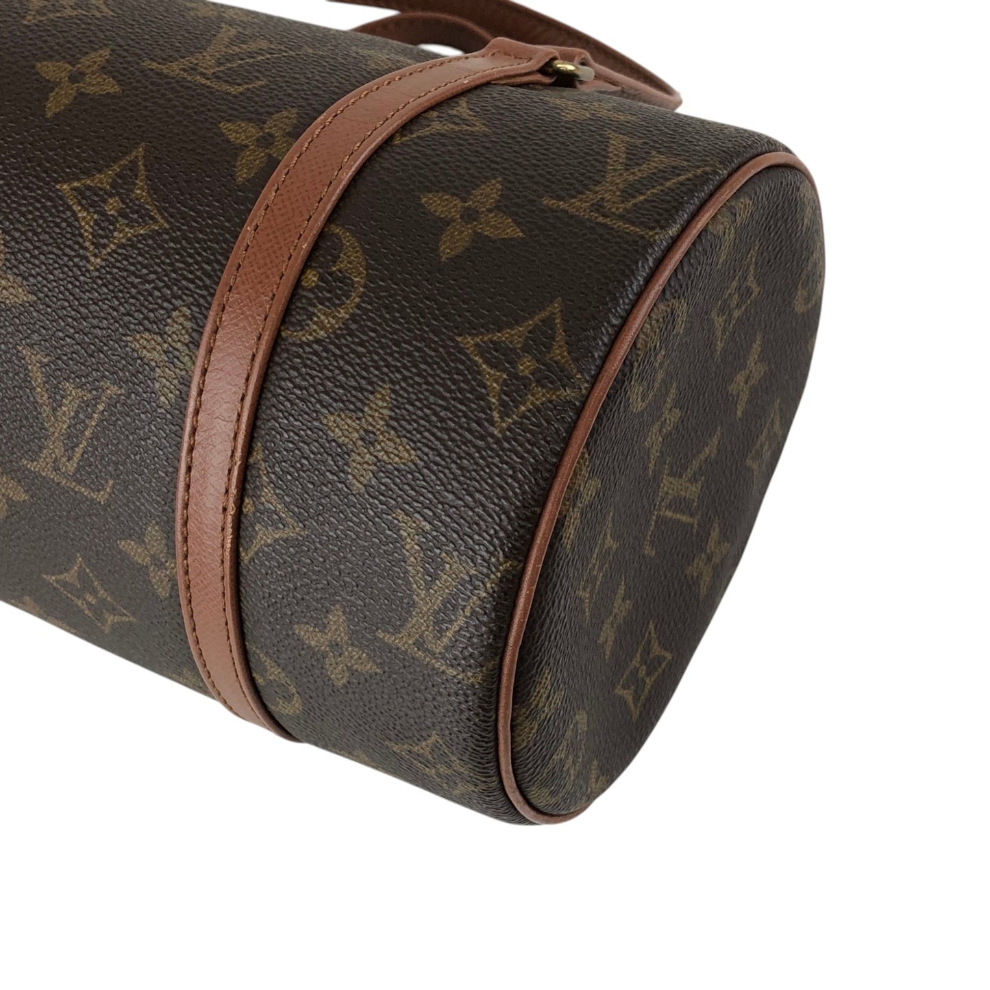 LOUIS VUITTON Monogram Handbag Brown M51366 Vintage ccsv2b