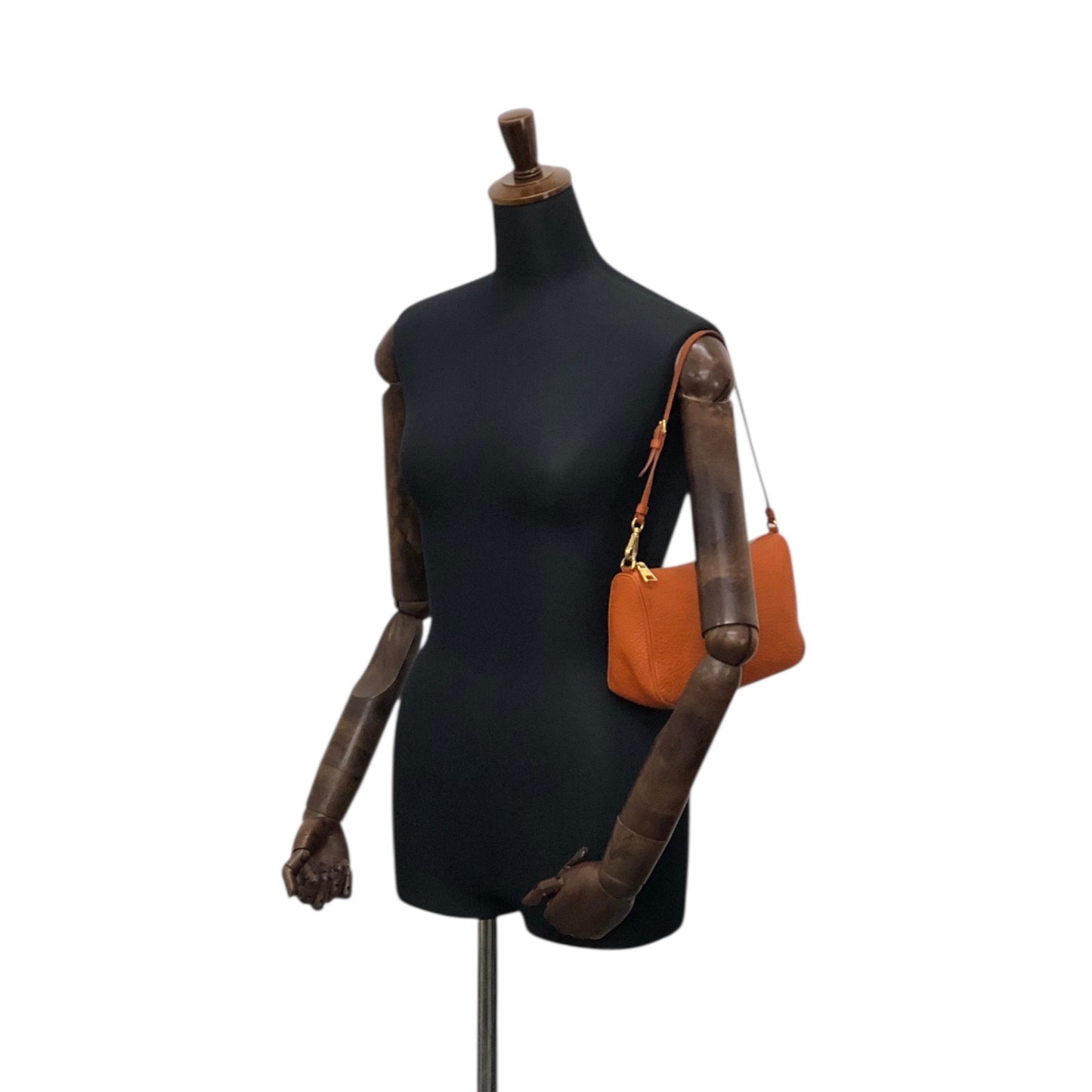 PRADA Logo Small Shoulder bag Camel Vintage ba47rx