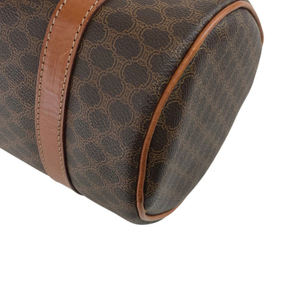 CELINE Macadam Blason Handbag Brown Vintage s5ej7j