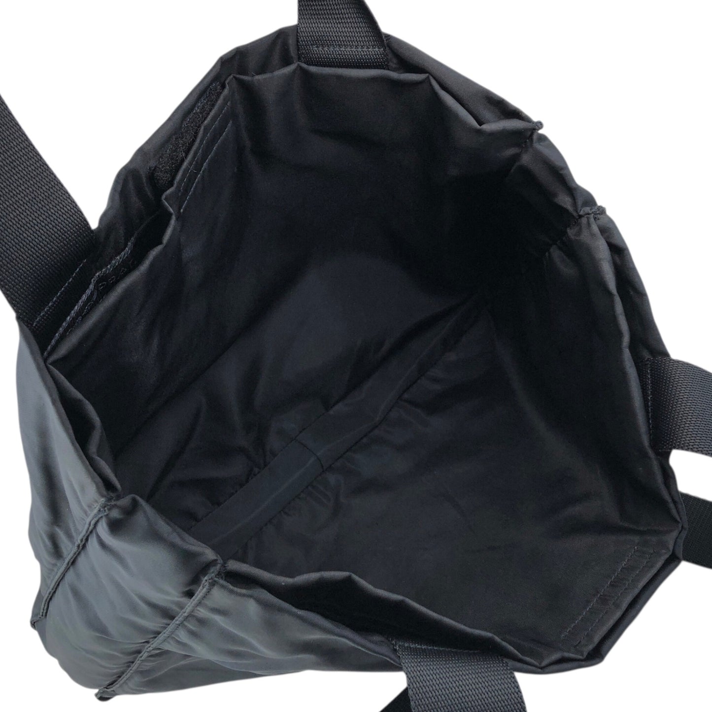 PRADA Tessuto Triangle Logo Totebag Black Vintage fti7ga