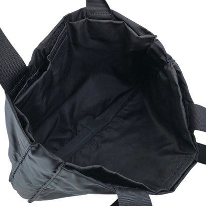 PRADA Tessuto Triangle Logo Totebag Black Vintage fti7ga