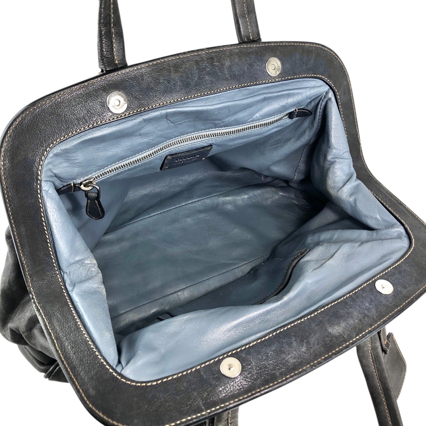 PRADA Triangle Logo Handbag Gray Vintage x8guys