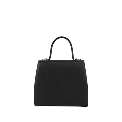 CELINE Gancini Two-way Handbag Shoulder bag Black Vintage hyifjs