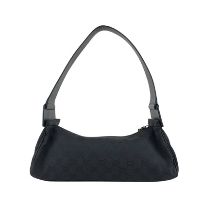 GUCCI GG Canvas Shoulder bag Black Vintage hgsb6r