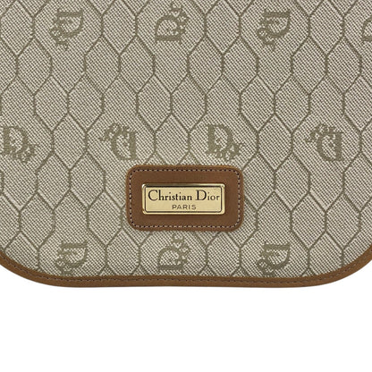 Christian Dior Honeycomb Pattern Small  Shoulder bag Beige Vintage tumbw8