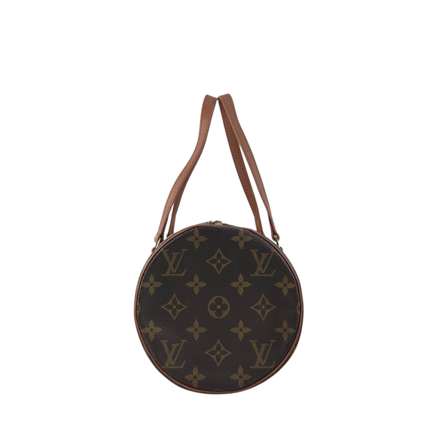 LOUIS VUITTON Monogram Handbag Brown Vintage 4gch42