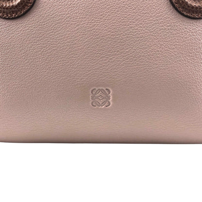 LOEWE Anagram Padlock Small Boston bag Handbag Purple Vintage za8z7w