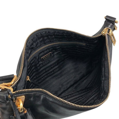 PRADA Shoulder bag Black Vintage chvuhk