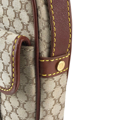 CELINE Blason Small Shoulder bag Beige Vintage yn4w5e