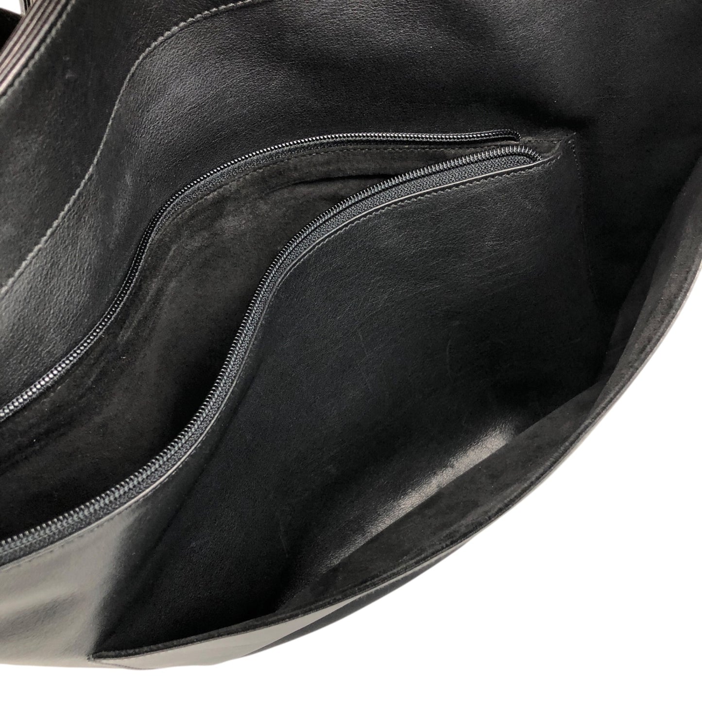 GUCCI Logo Embossed Shoulder bag Totebag Black Vintage cgykye