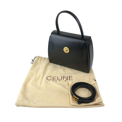 CELINE Starball Two-way Handbag Shoulder bag Black Vintage 3ubxvd