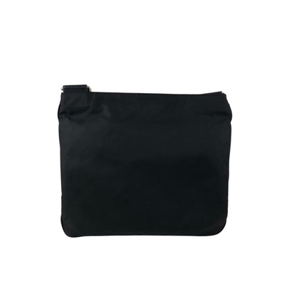 PRADA Tessuto Triangle Logo Shoulder bag Black Vintage jvmtz8