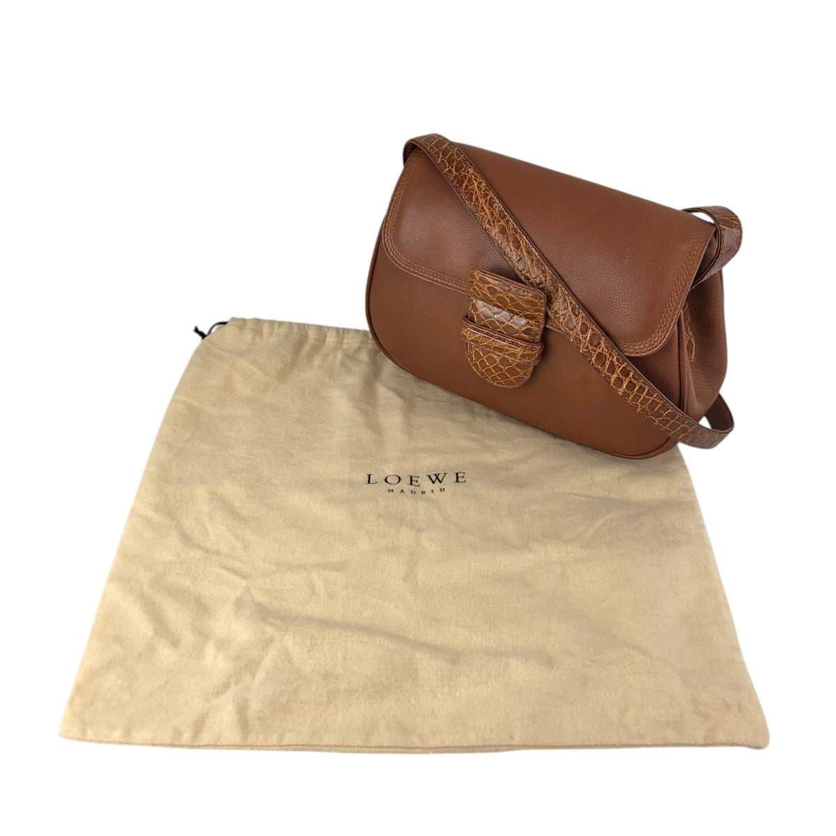 LOEWE Shoulder bag Brown Vintage x6g5se