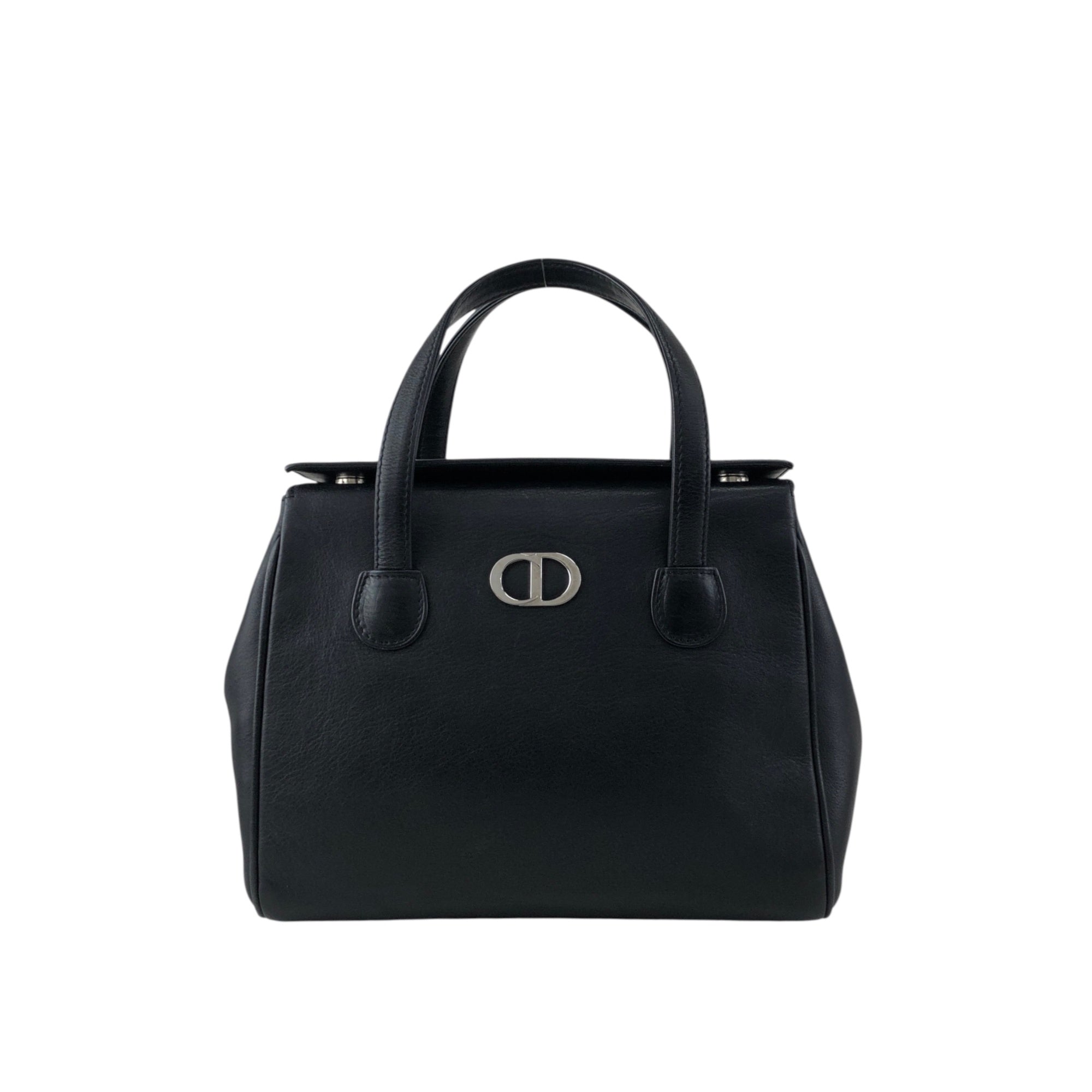 Christian Dior CD Logo Handbag Black Vintage hfa4nr – VintageShop solo