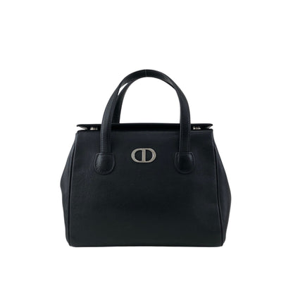Christian Dior CD Logo Handbag Black Vintage hfa4nr