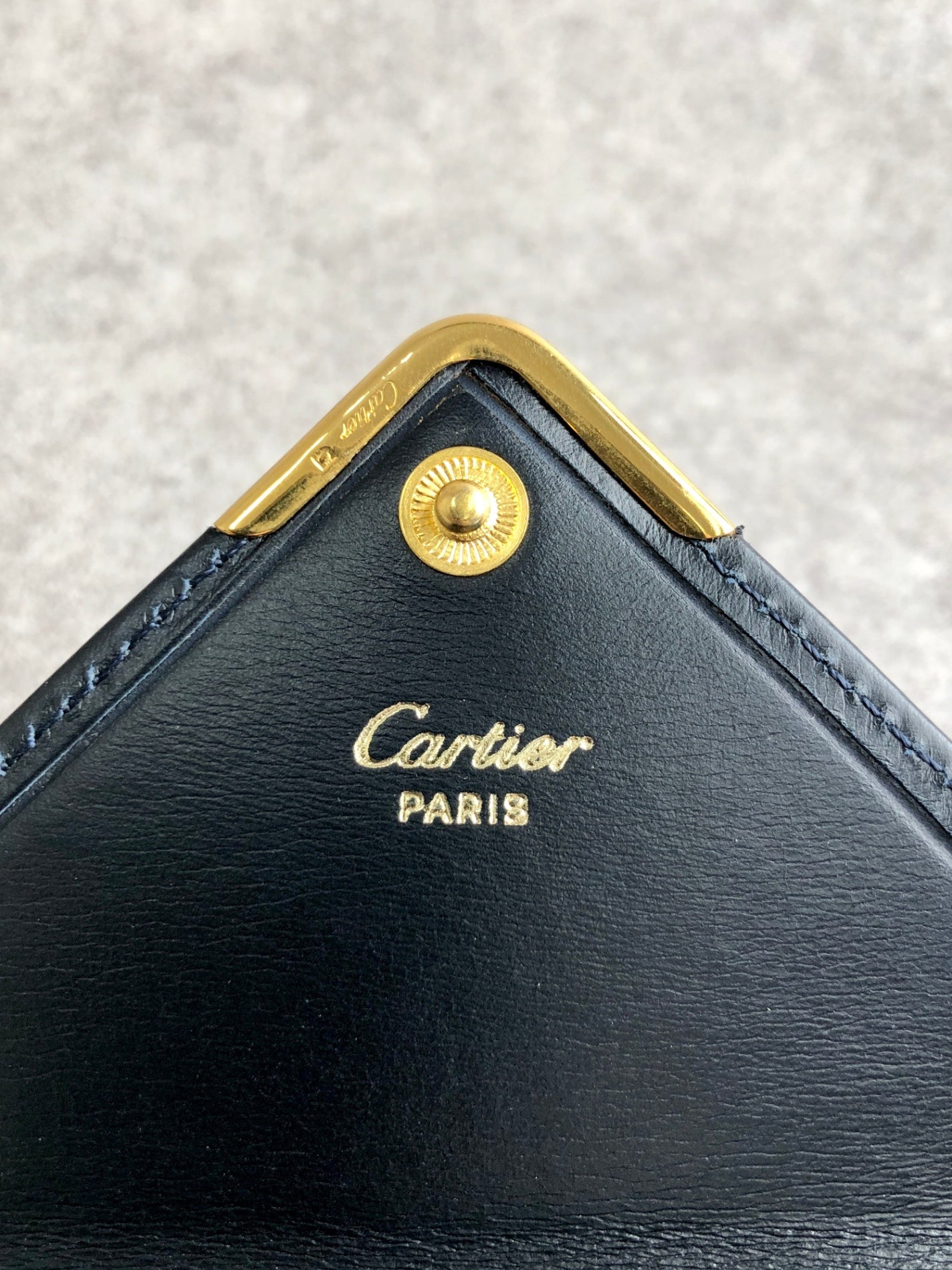 Cartier Coin Purse Navy Vintage 8mhnhk