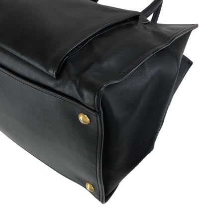 PRADA Triangle Logo Two-way Handbag Shoulder bag Black Vintage d2mxxu