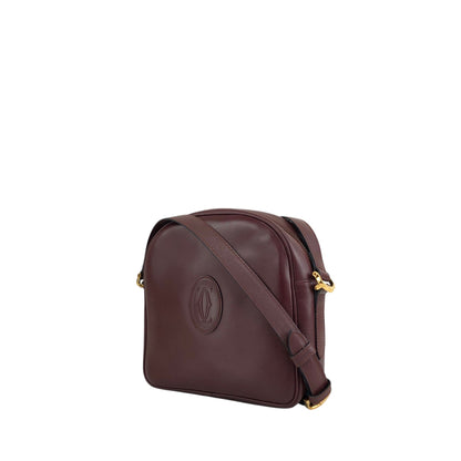 Cartier Logo Shoulder bag Bordeaux Vintage tubex6