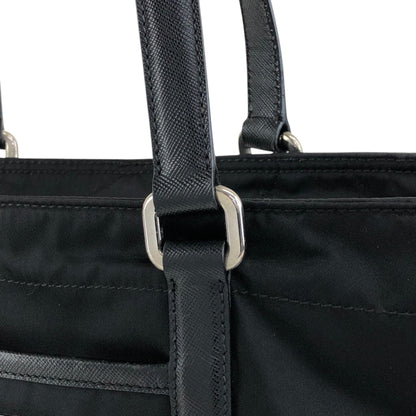 PRADA Tessuto Triangle Logo Totebag Black Vintage tgzvbu
