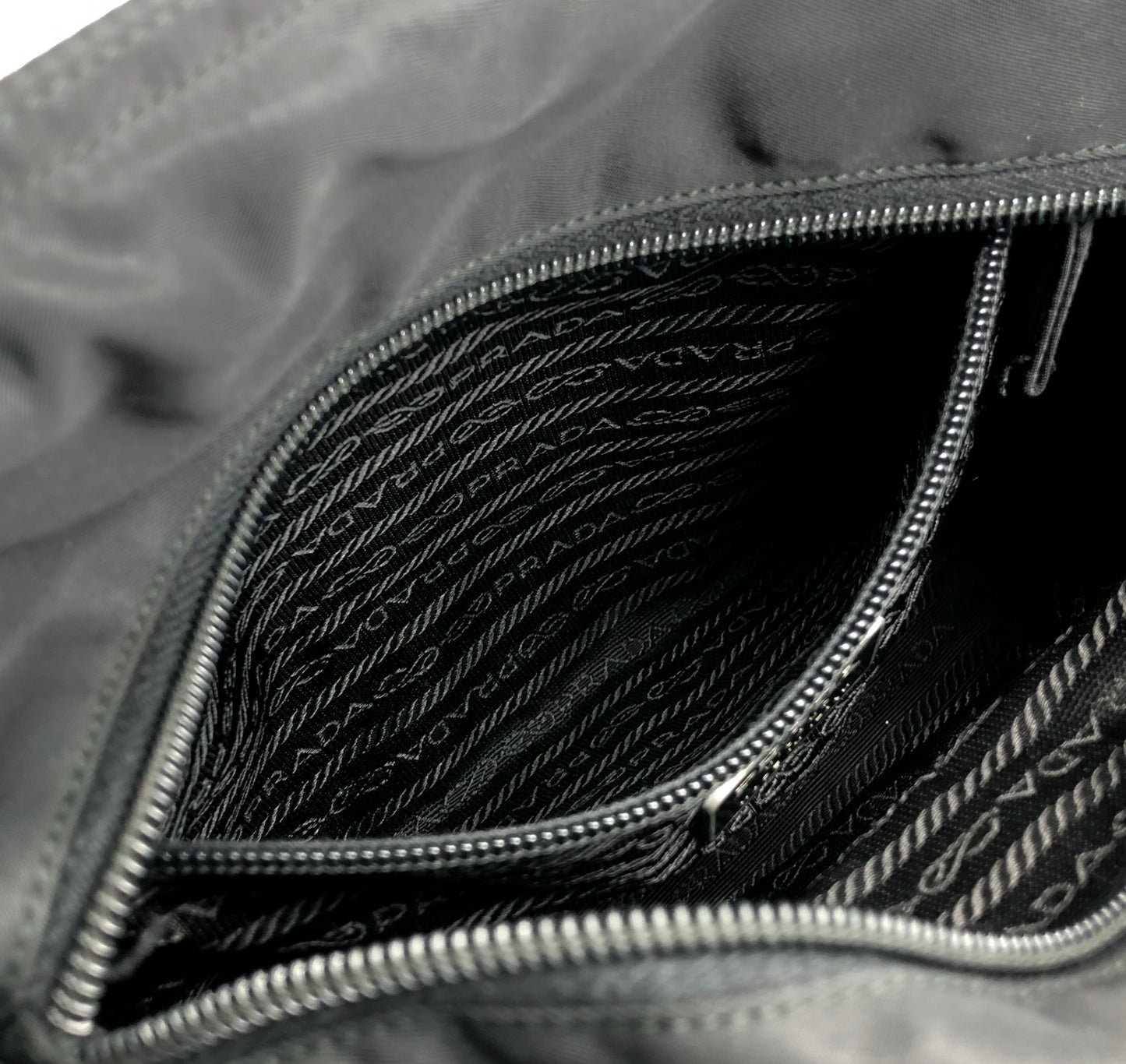 PRADA Tessuto Triangle Logo Totebag Black Vintage 26be6f