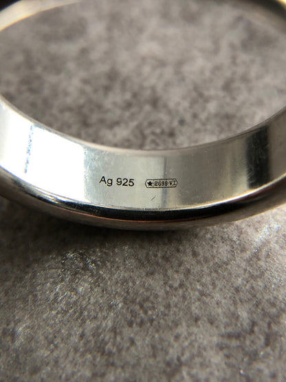 GUCCI Logo SILVER925 Ring Silver Vintage inm84c