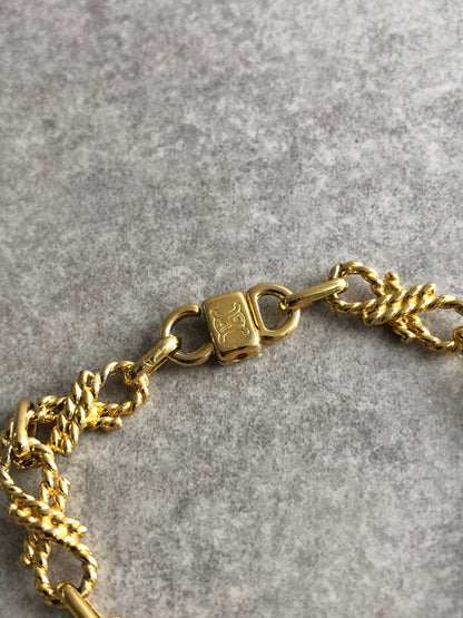 CELINE Triomphe Bracelet Gold Vintage rphbye