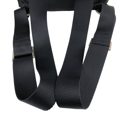 PRADA Triangle Logo Backpack Black Vintage wedjpt