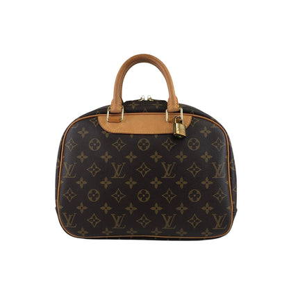 LOUIS VUITTON Monogram Handbag Brown Vintage wmhwus