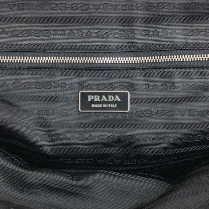 PRADA 三角形標誌小號波士頓包手提包黑色復古 djrwbv