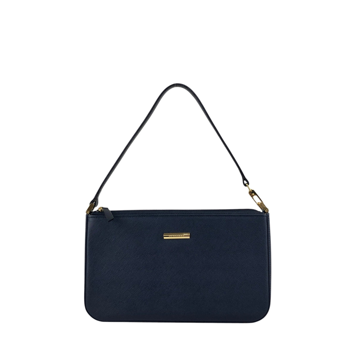 BURBERRY Logo Shoulder bag Navy Vintage 3fb5v6